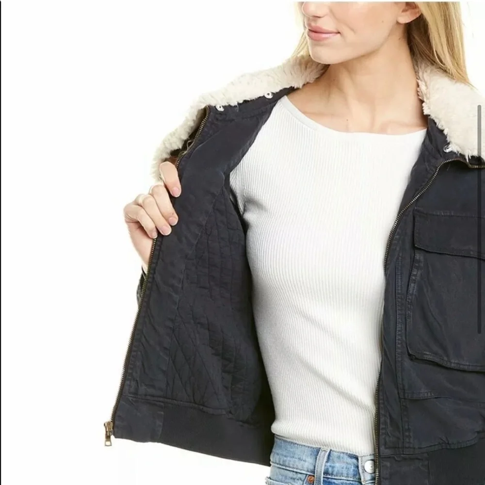 Young fabulous & broke Earhart Jacket in MIDNIGHT - Picture 3 of 6